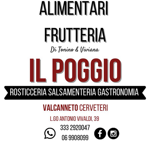 alimentari frutteria il poggio Valcanneto