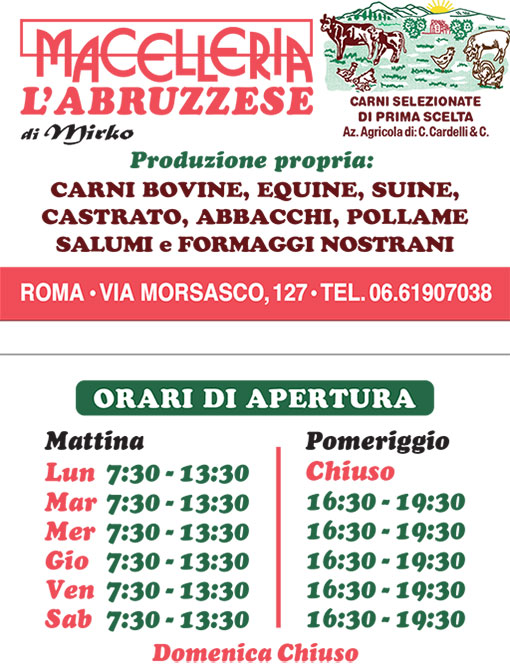 macelleria l'abruzzese Boccea