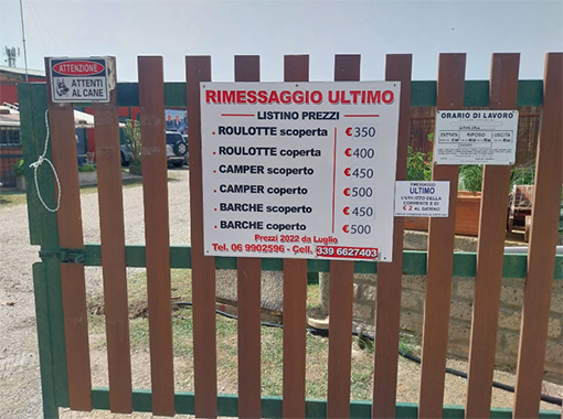 rimessaggio ultimo Cerveteri